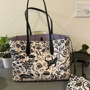 SOLD. kate spade All Day Year Of The Rabbit Toile Large Tote